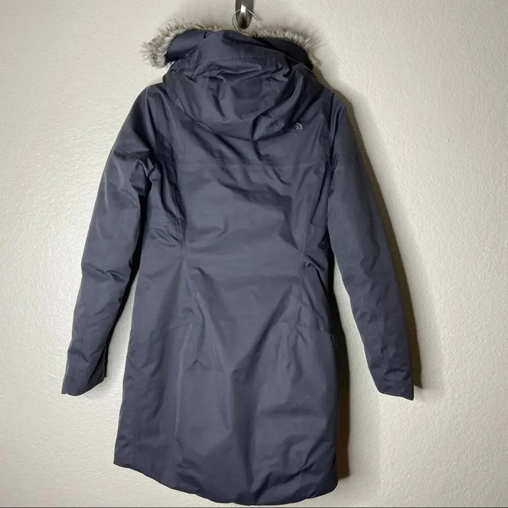 The North Face Goose Down Gray Parka Coat XS - Picture 8 of 10